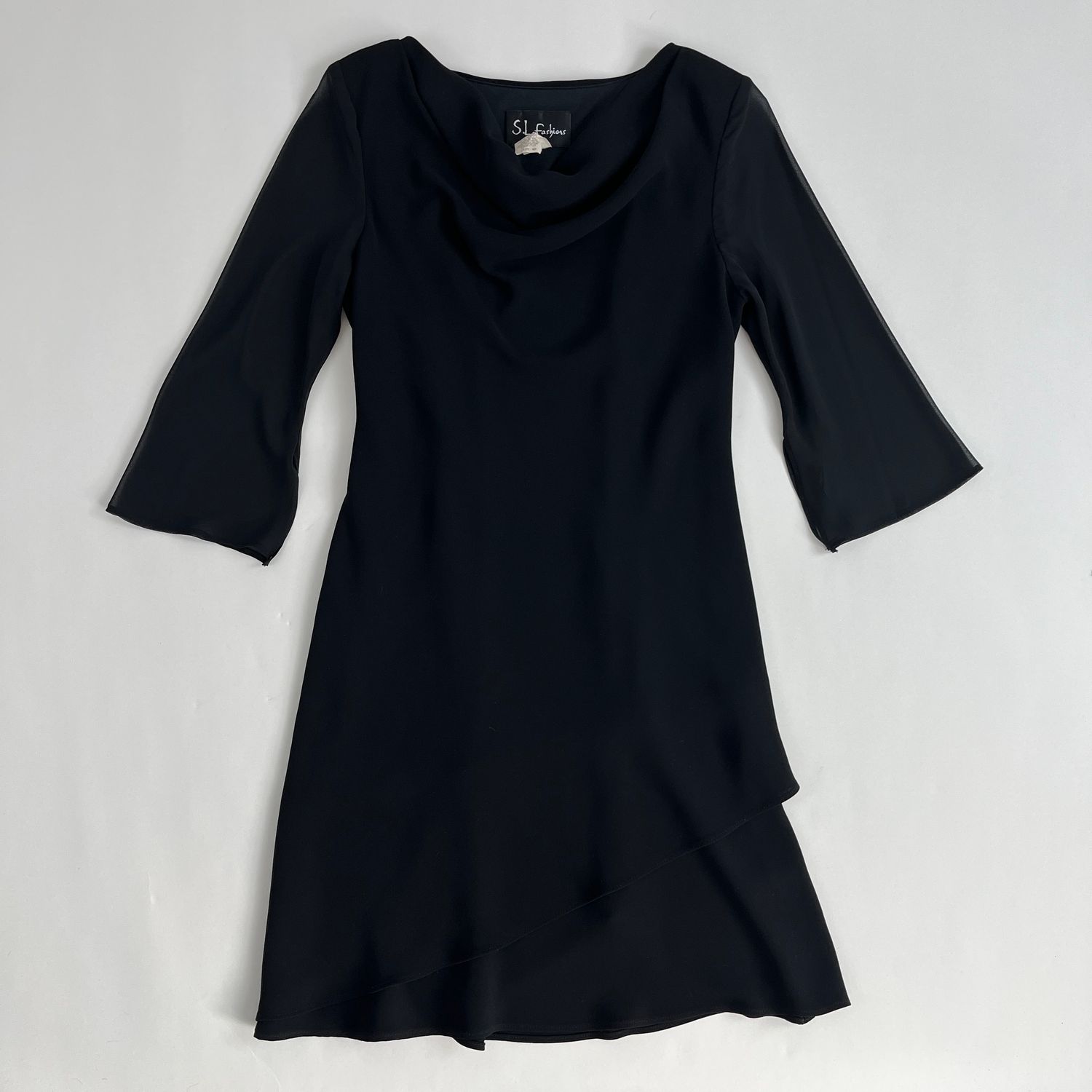 Black Cowl Neck Dress