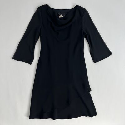 Black Cowl Neck Dress