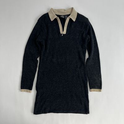 Wool Quarter Zip Dress