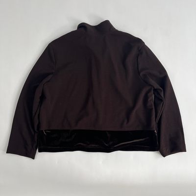 Brown Velvet Buttondown