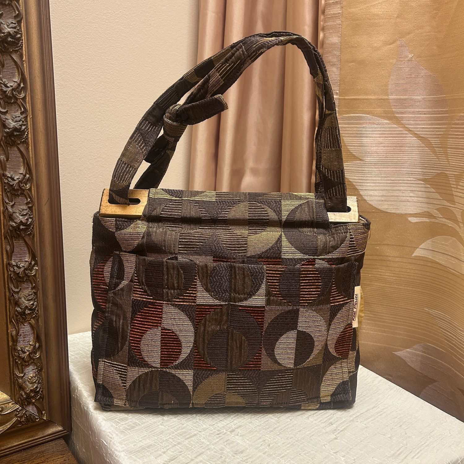Brown Tapestry Bag