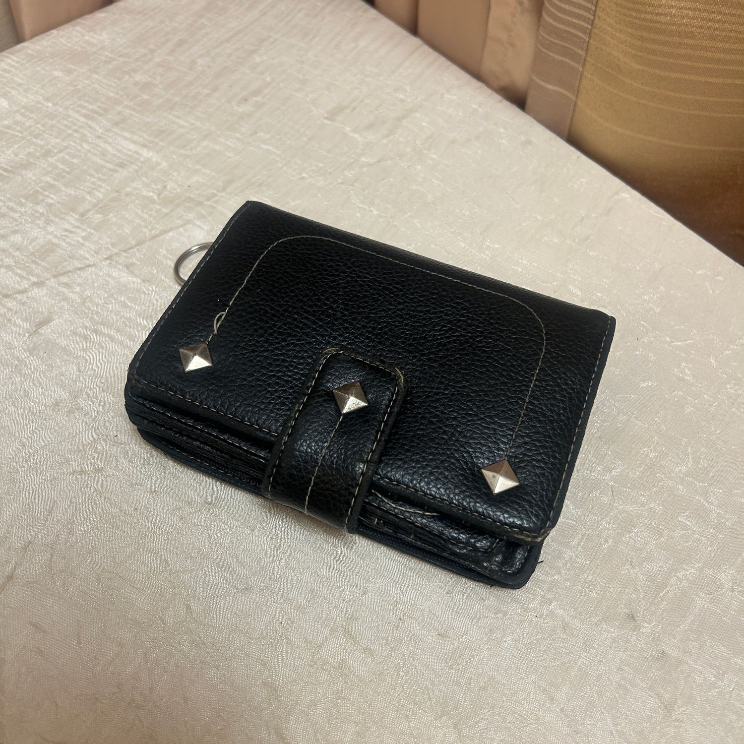 Studded Black Wallet