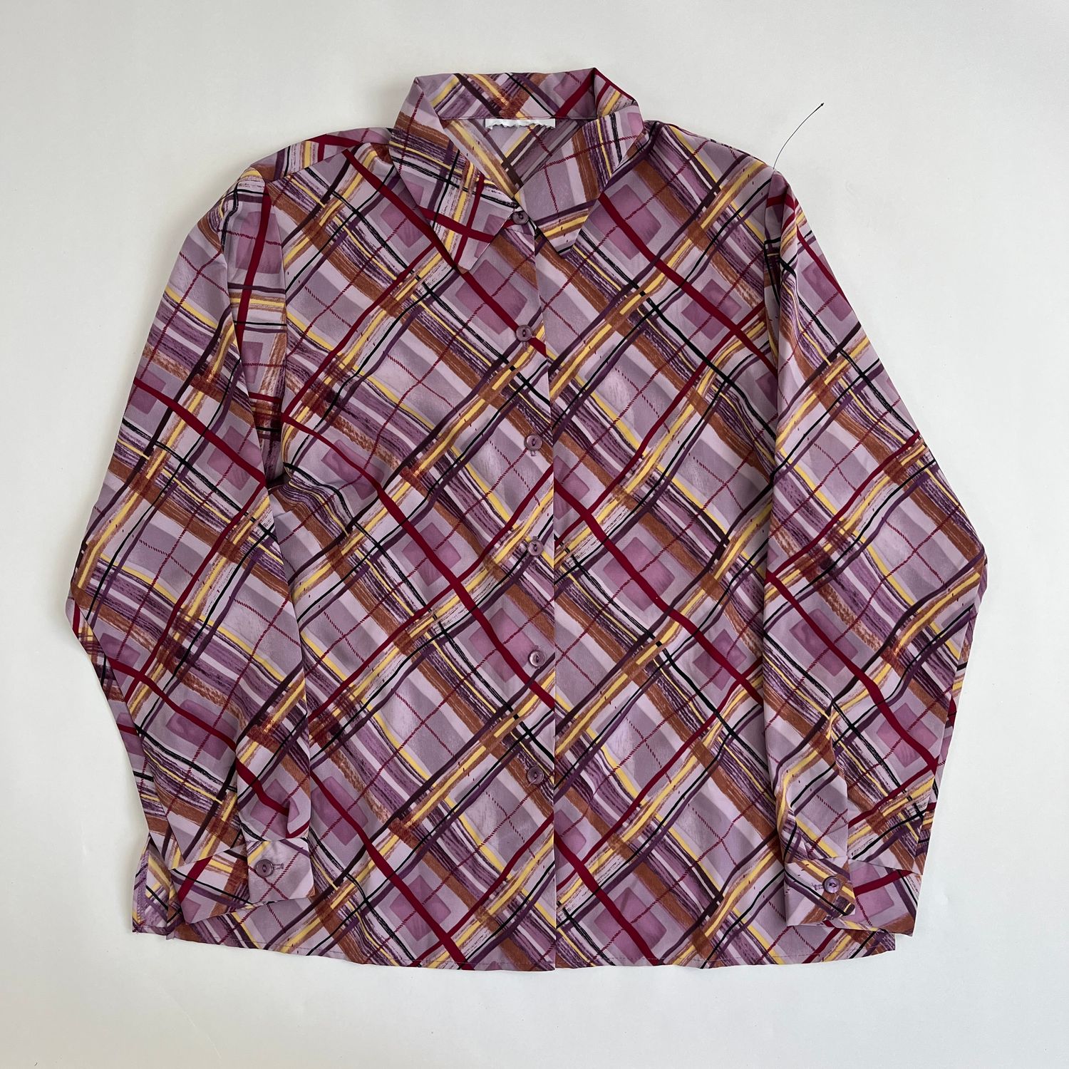 Purple Plaid Button Down