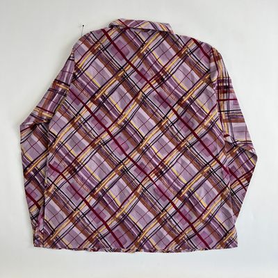 Purple Plaid Button Down