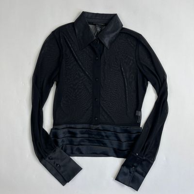 Sheer Black Blouse
