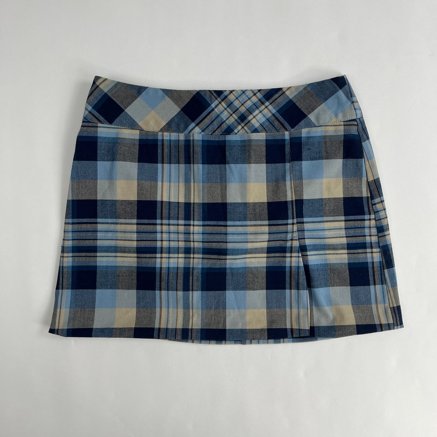 Blue Plaid Skirt