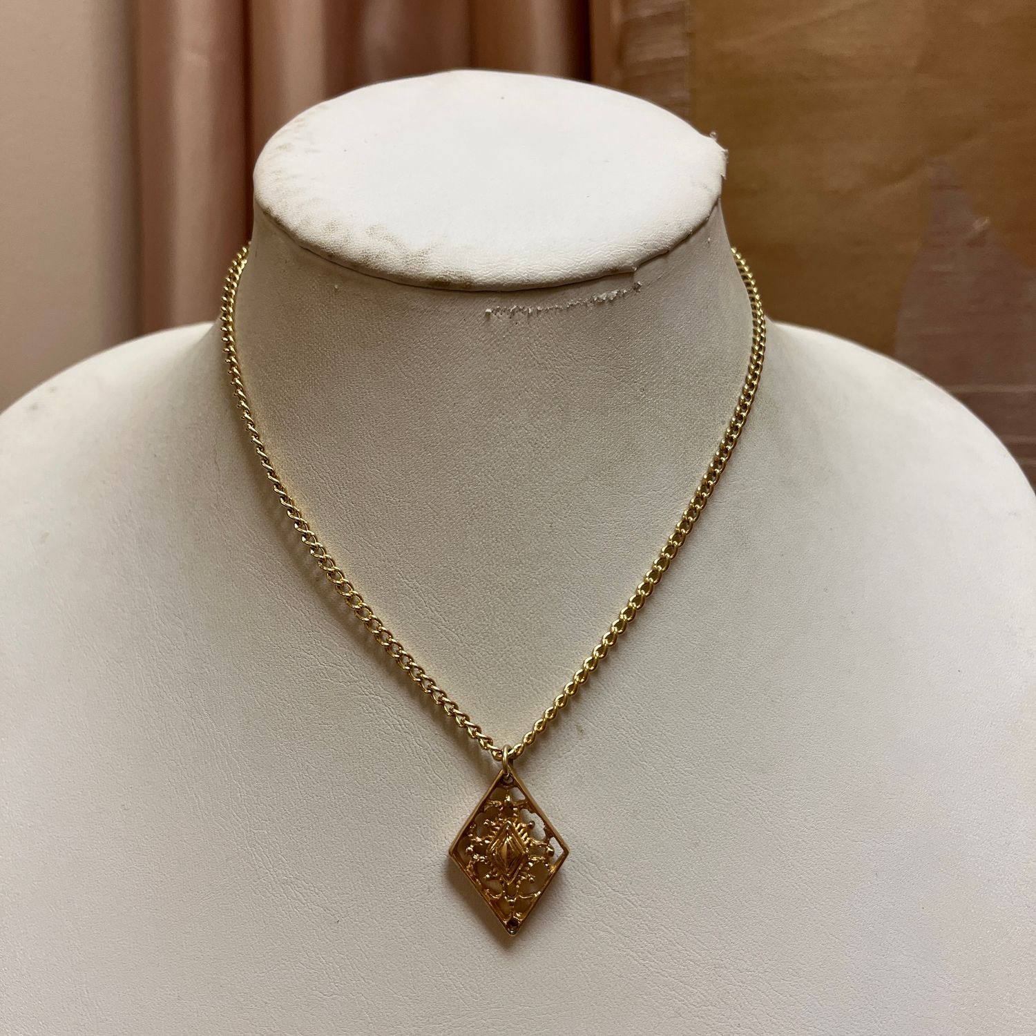 Golden Vulva Diamond Necklace
