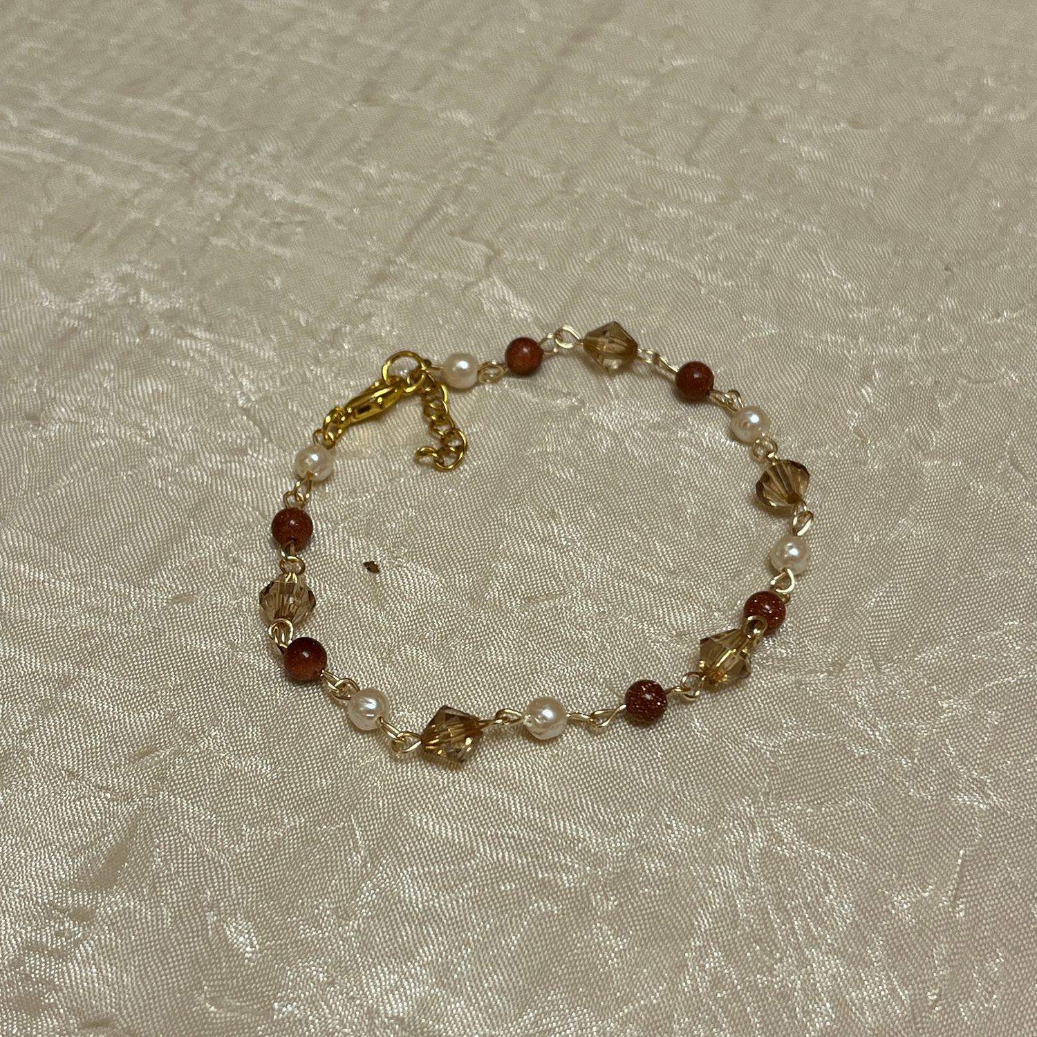 Goldstone Beaded Bracelet