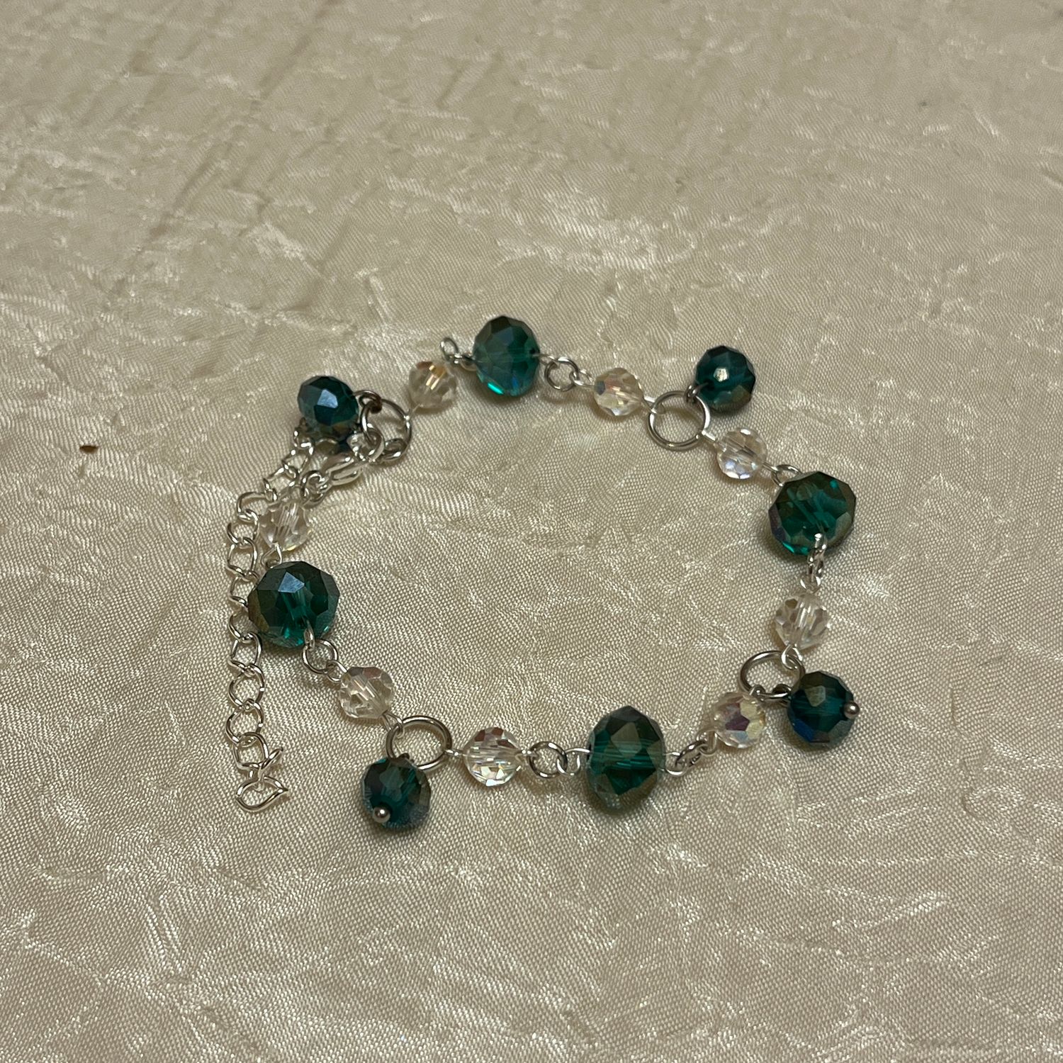 Teal Treasure Beaded Bracelet