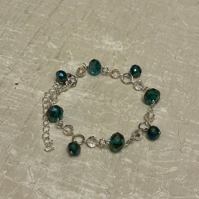 Teal Treasure Beaded Bracelet