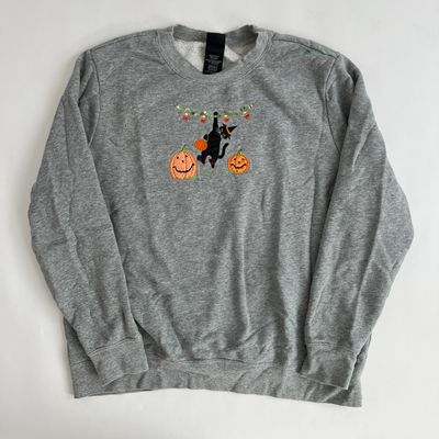 Pumpkin Black Cat Crew