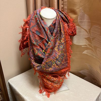 Red Paisley Scarf