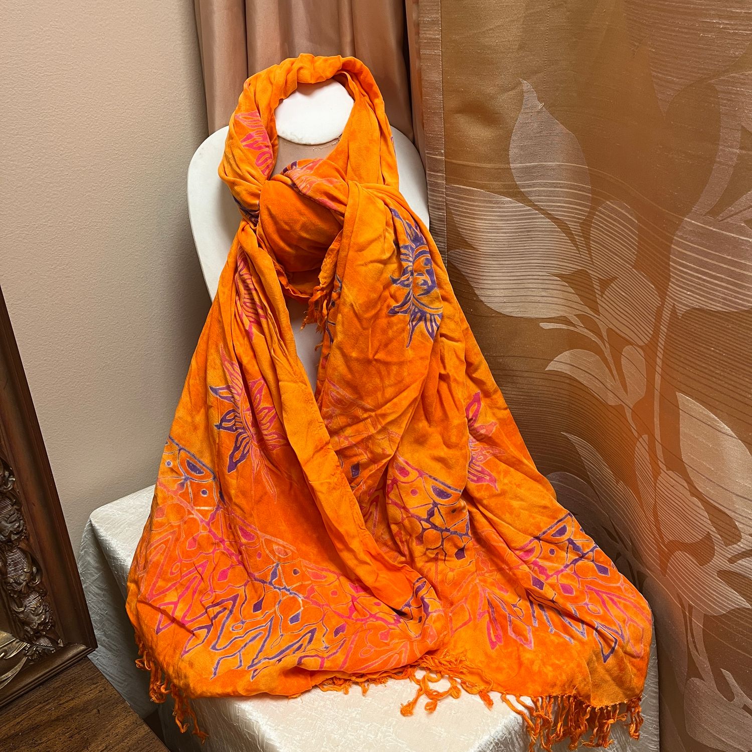 Orange Sun Scarf
