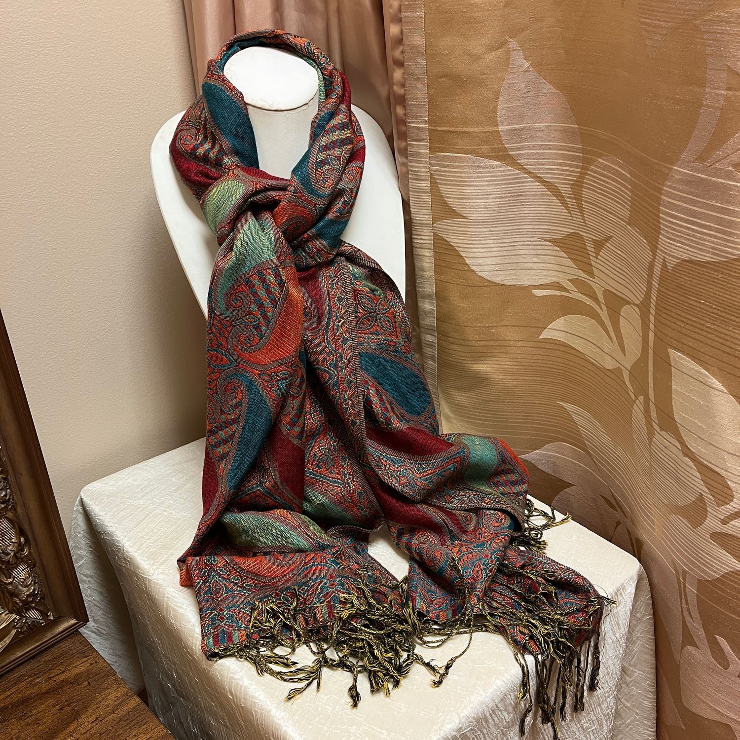 Multicolor Paisley Scarf