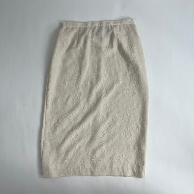 Cream Flower Skirt