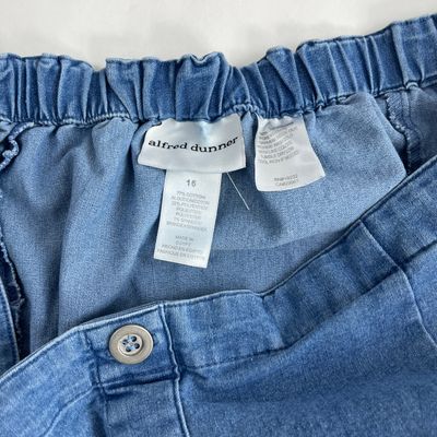 Denim Button Skirt