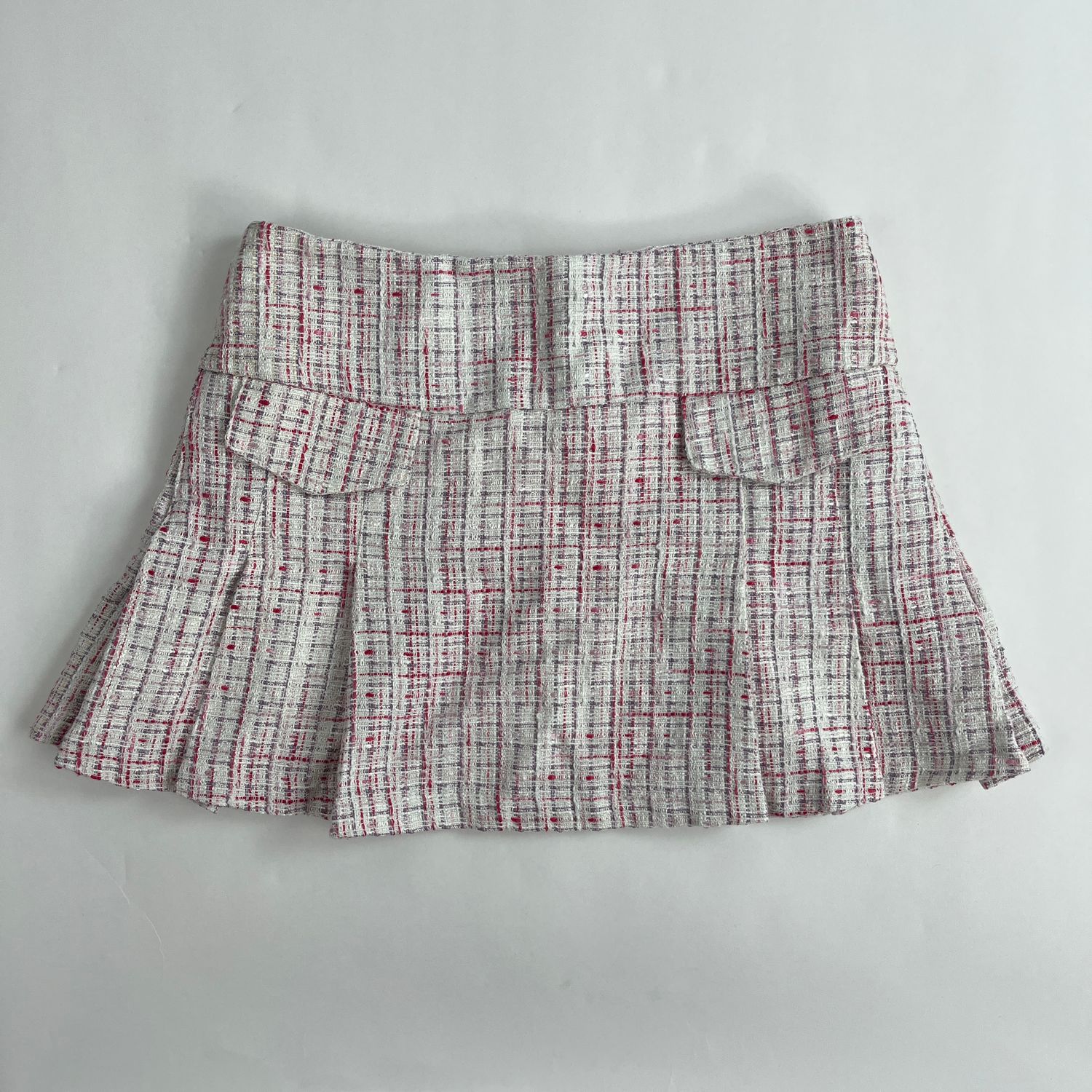 Pink Plaid Skirt