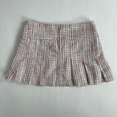Pink Plaid Skirt