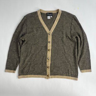 Gold Geo Cardigan