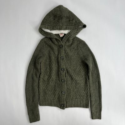 Green Hooded Button Down