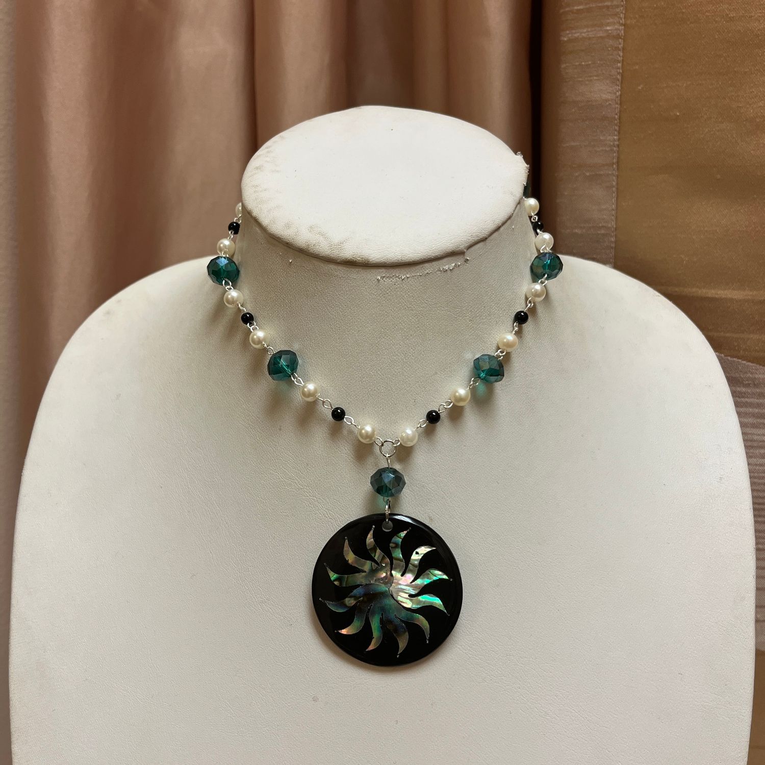 Blue Sun Goddess Necklace