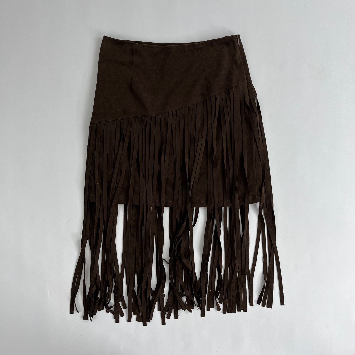 Brown Fringe Skirt