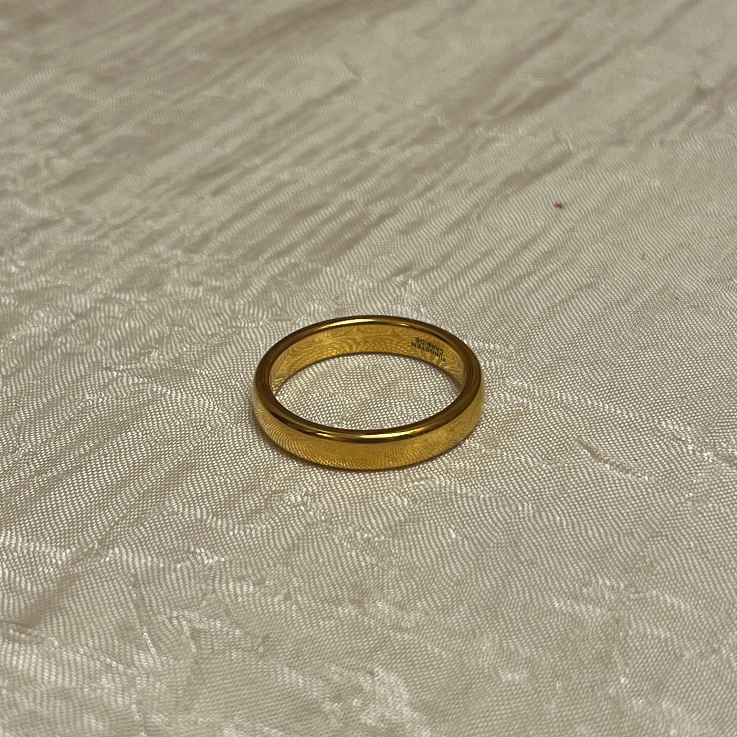 Gold Tungsted Carbide Ring