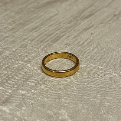 Gold Tungsted Carbide Ring