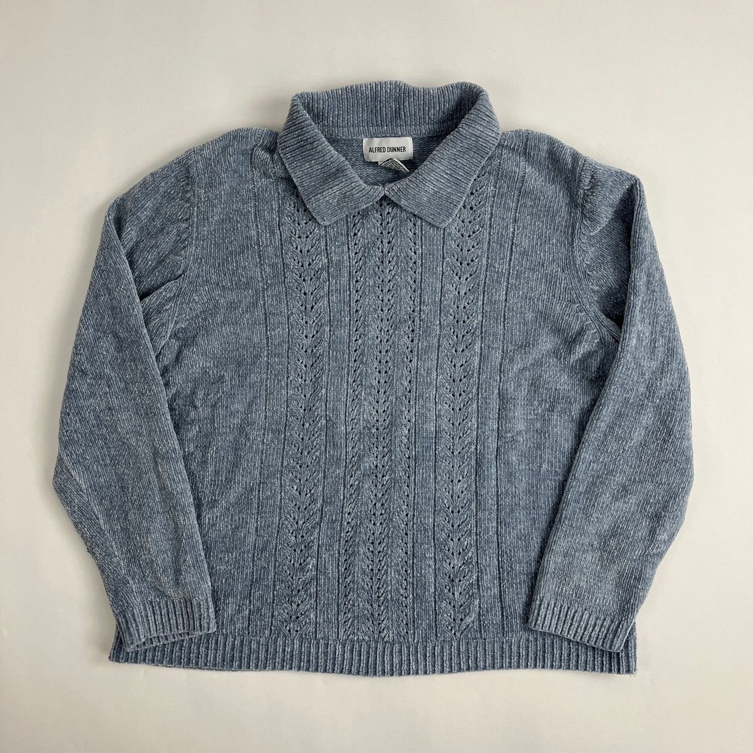 pale blue sweater