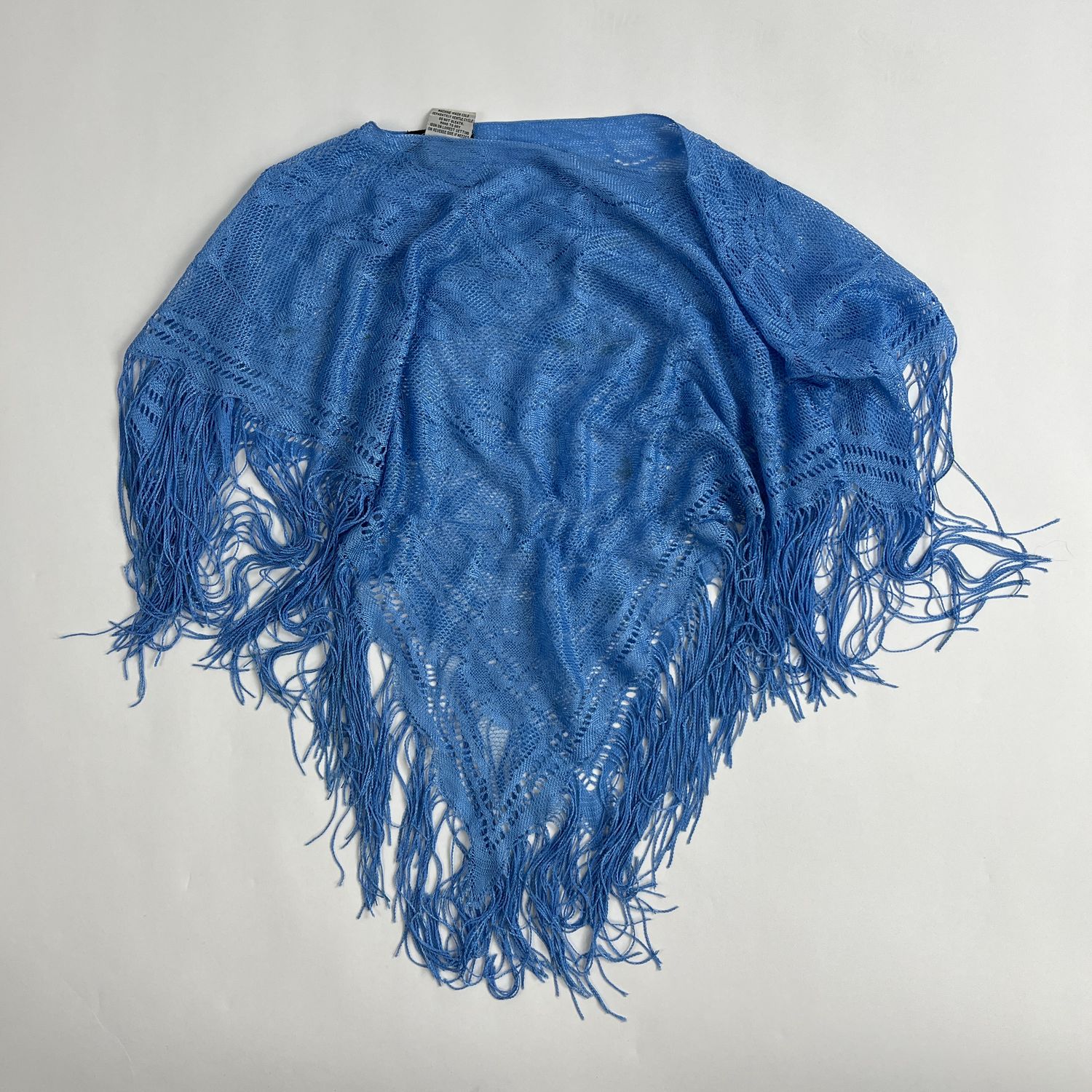 Baby blue poncho