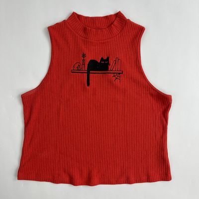 Spooky Cat Embroidery