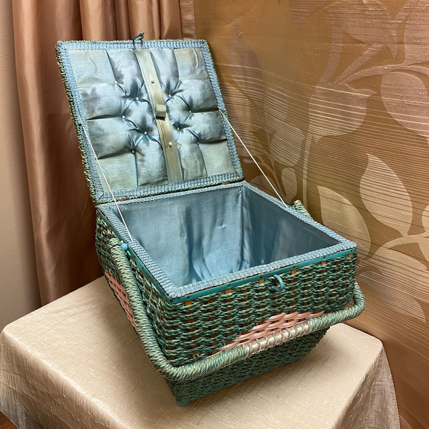 Teal Sewing Box