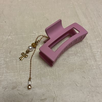 Purple Charm Hair Clip