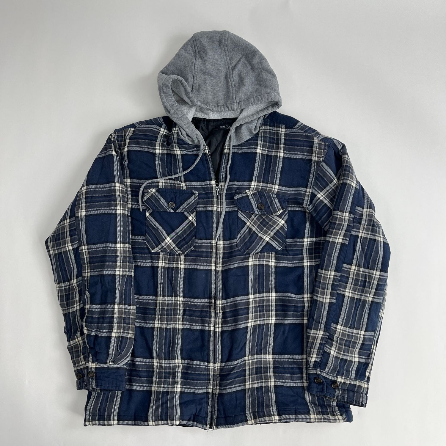 blue plaid jacket
