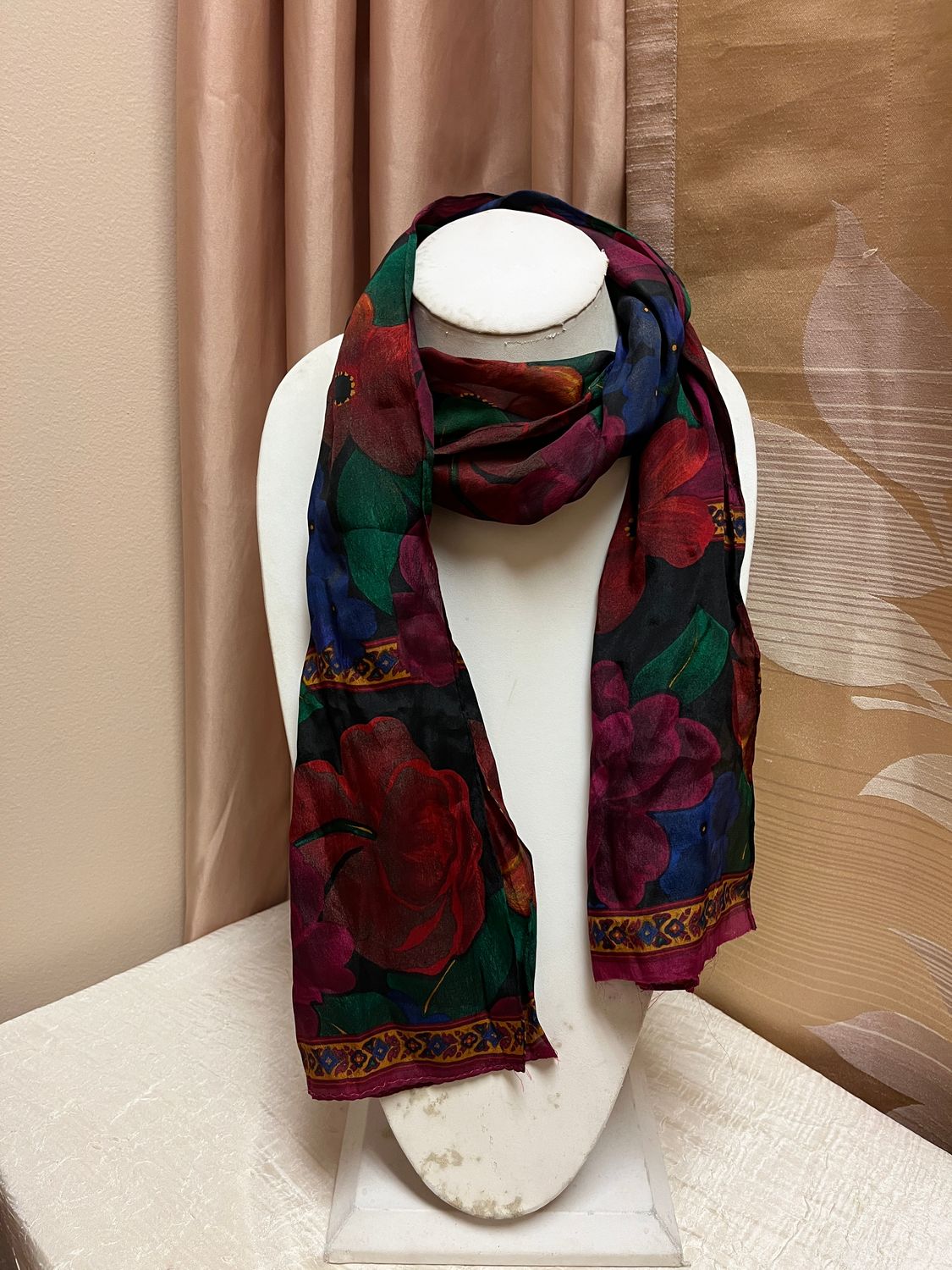 fall flower scarf