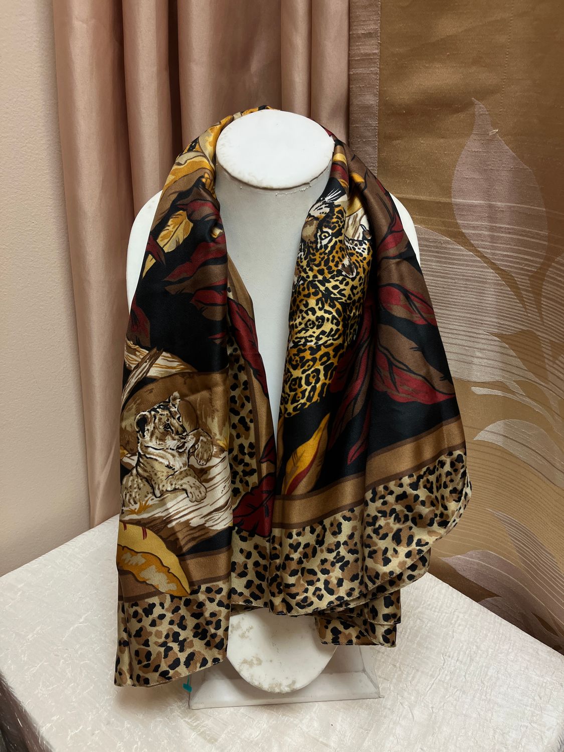 leopard scarf