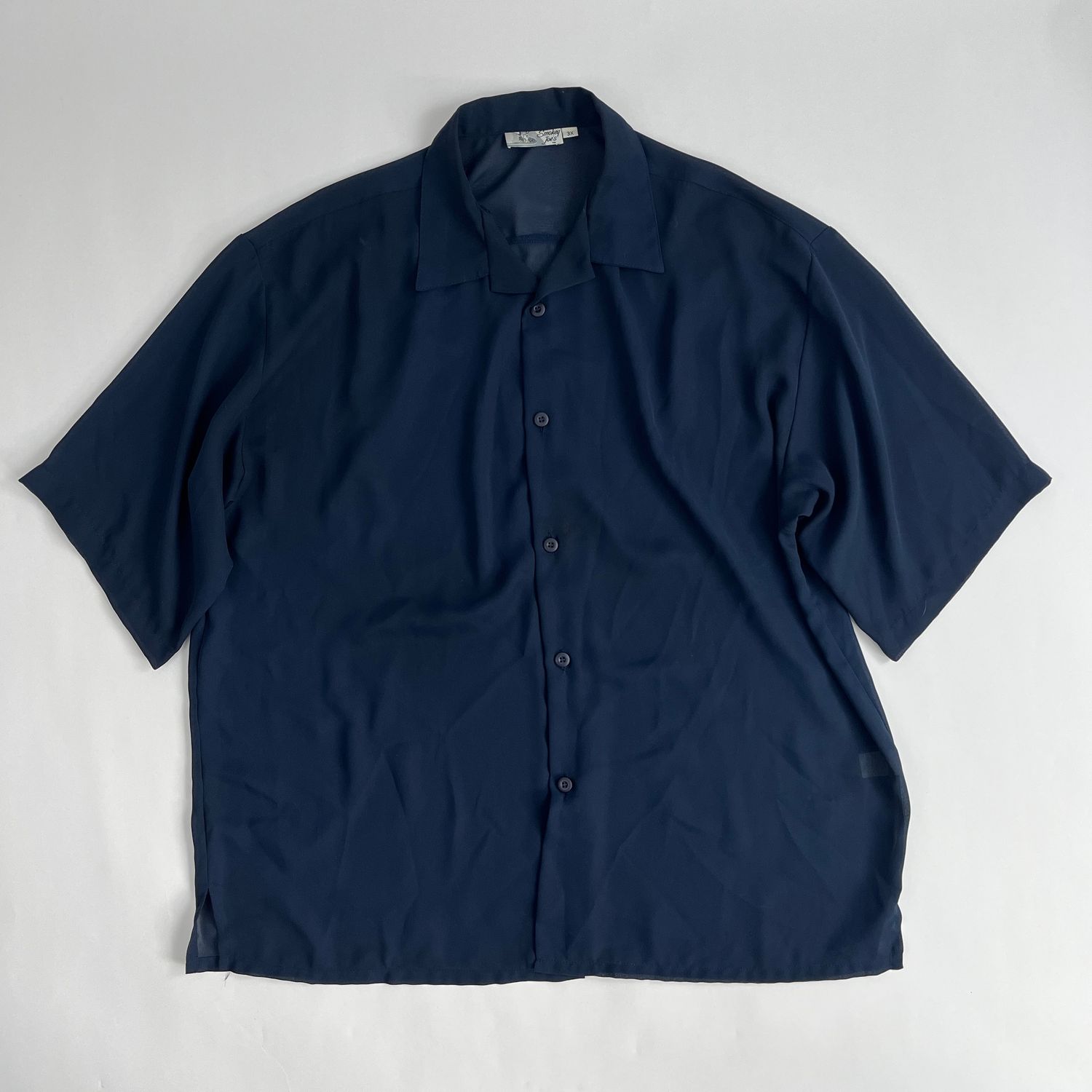 sheer navy top