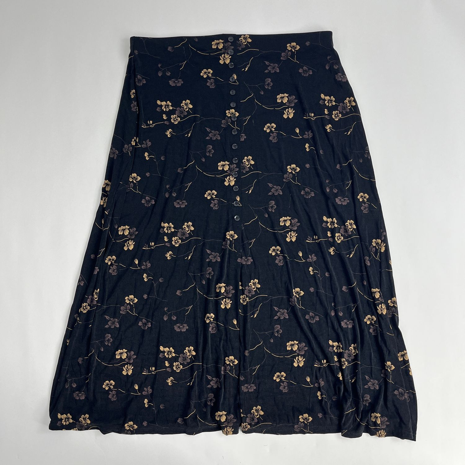 brown flower skirt