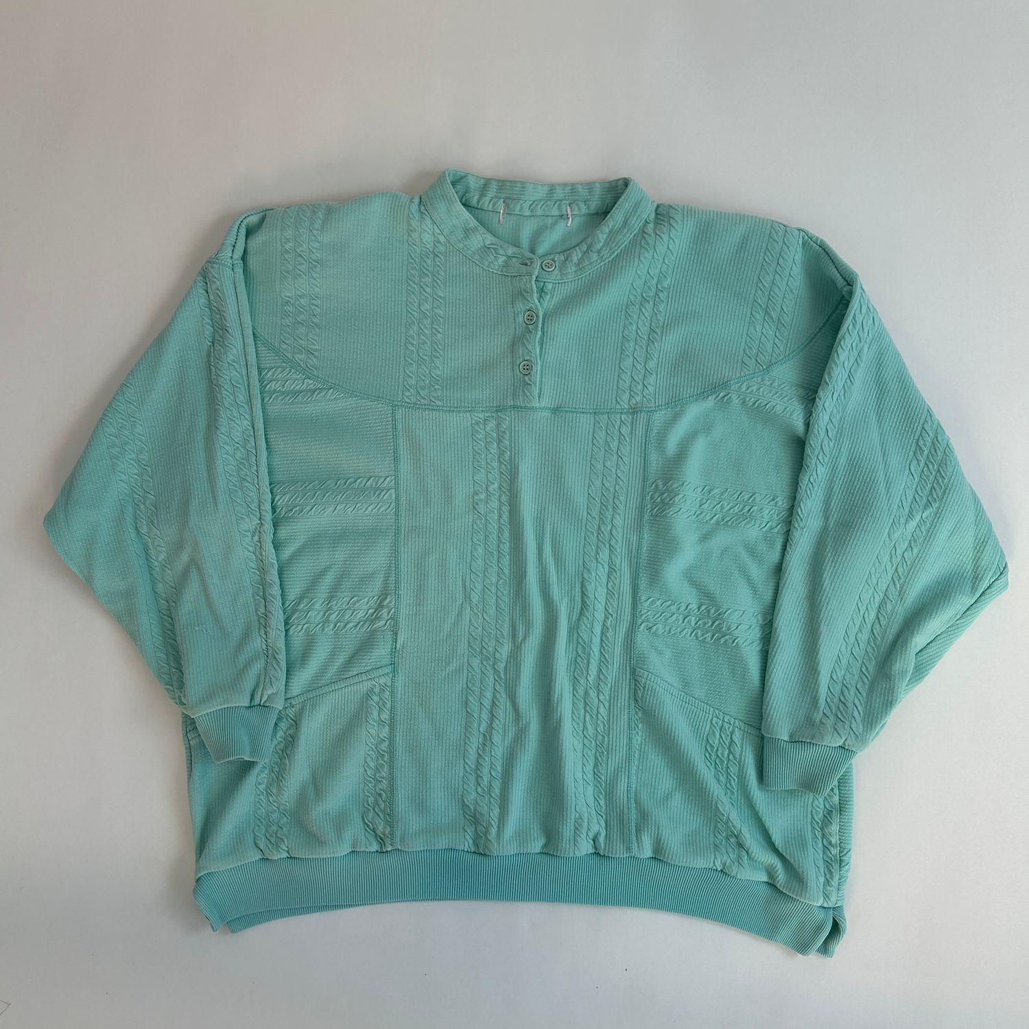 teal quarter button