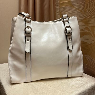 White Vinyl Tote