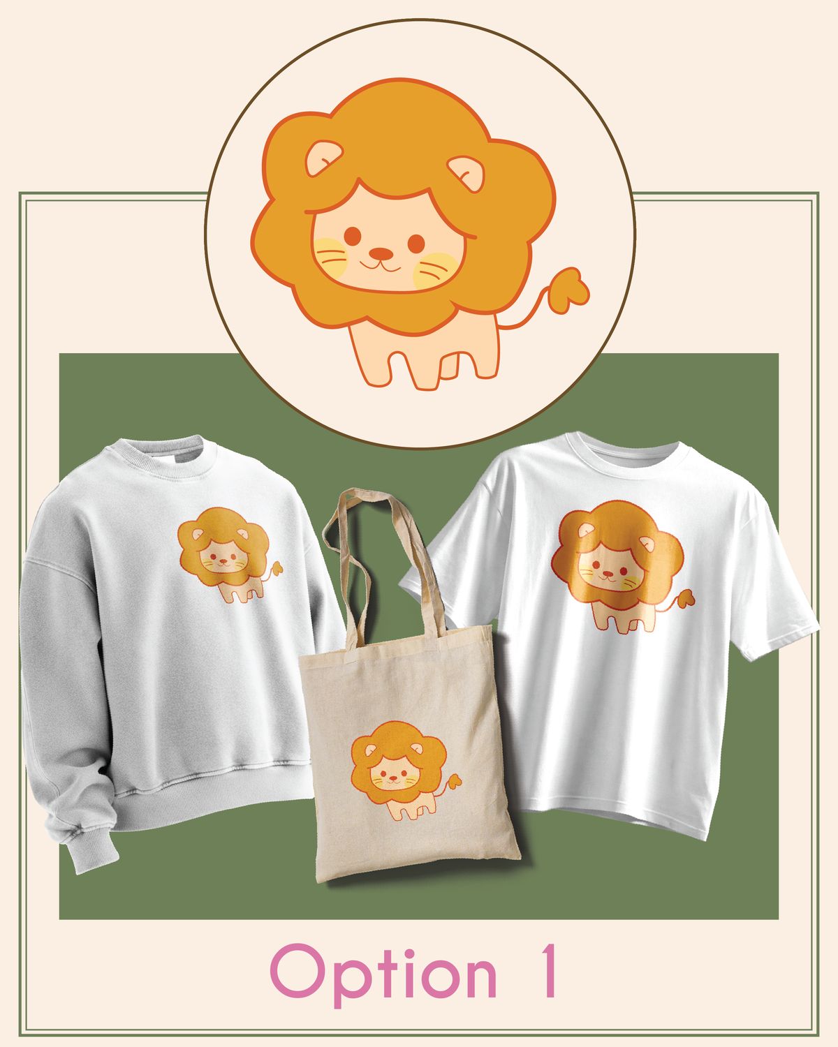 Lion Mascot Vote, Style: Option  1