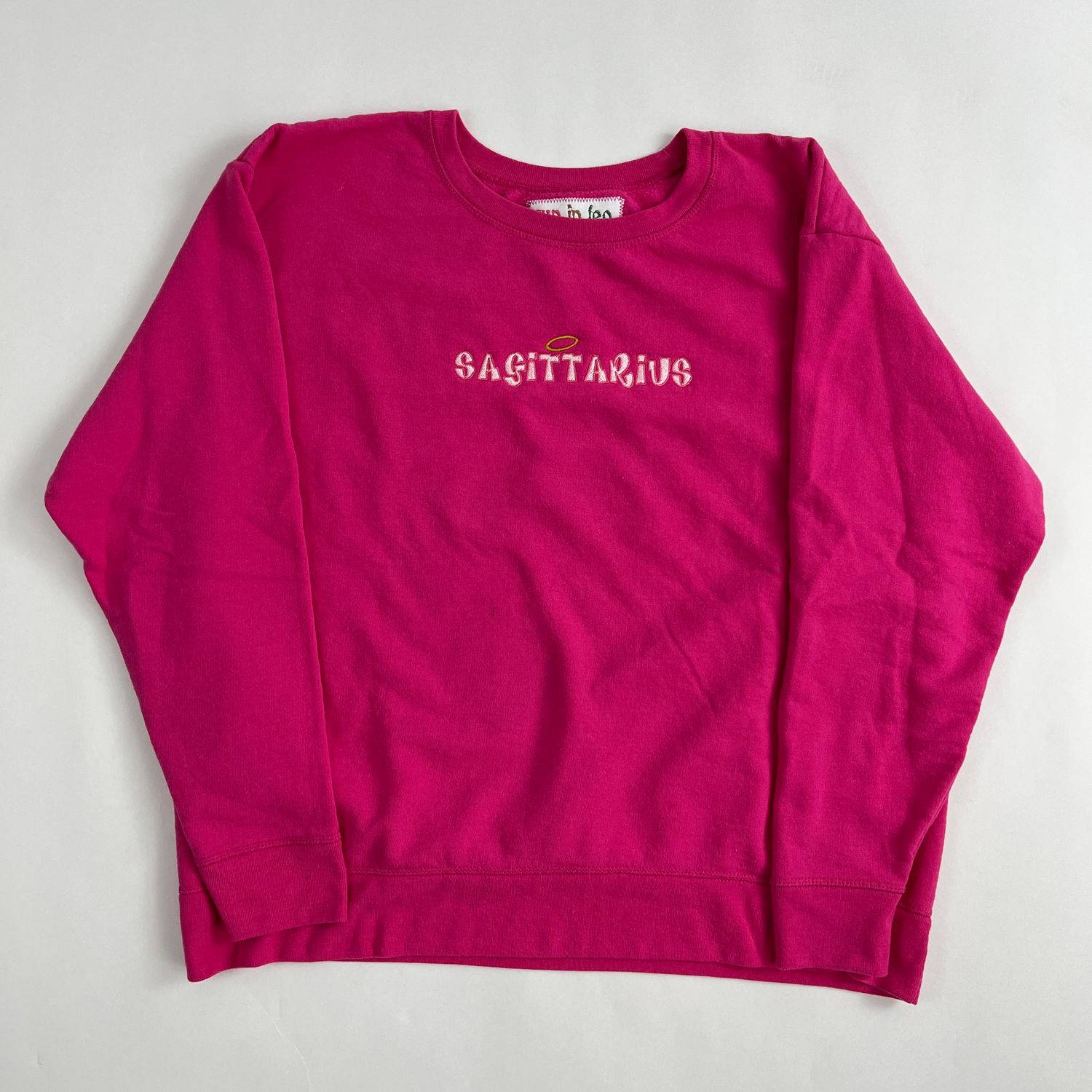 Sagittarius Bratz Embroidery, Style: Pink Sweatshirt