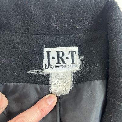 Black Wool Classic Peacoat