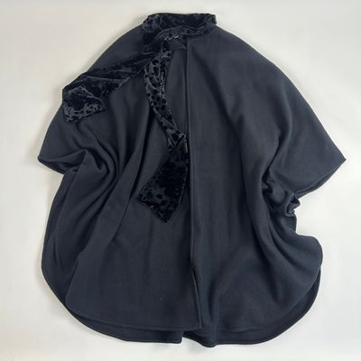 black scarf poncho