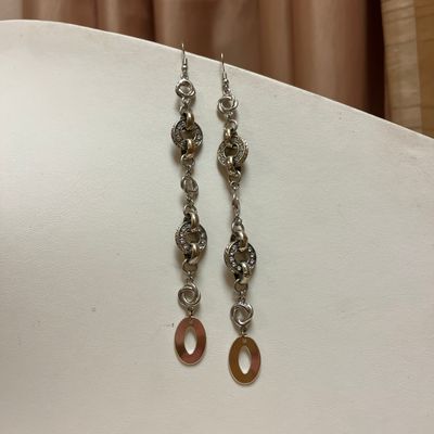 Silver Chain Dangle Earrings