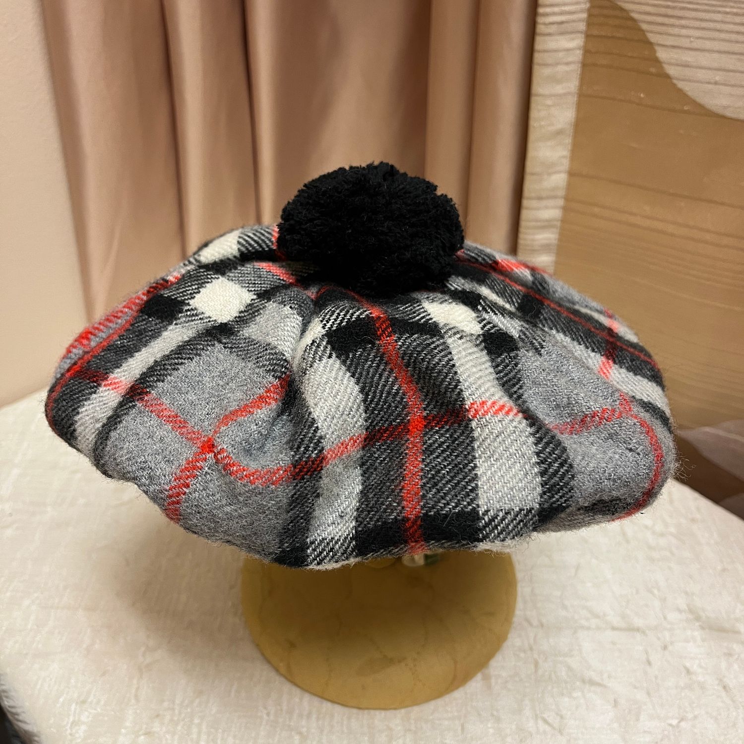 Red Tartan Tam O'Shanter
