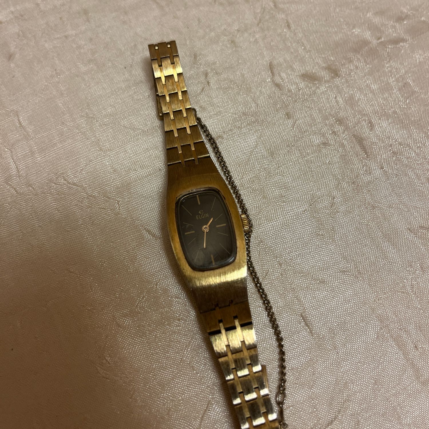 Elgin Black &amp; Gold Watch