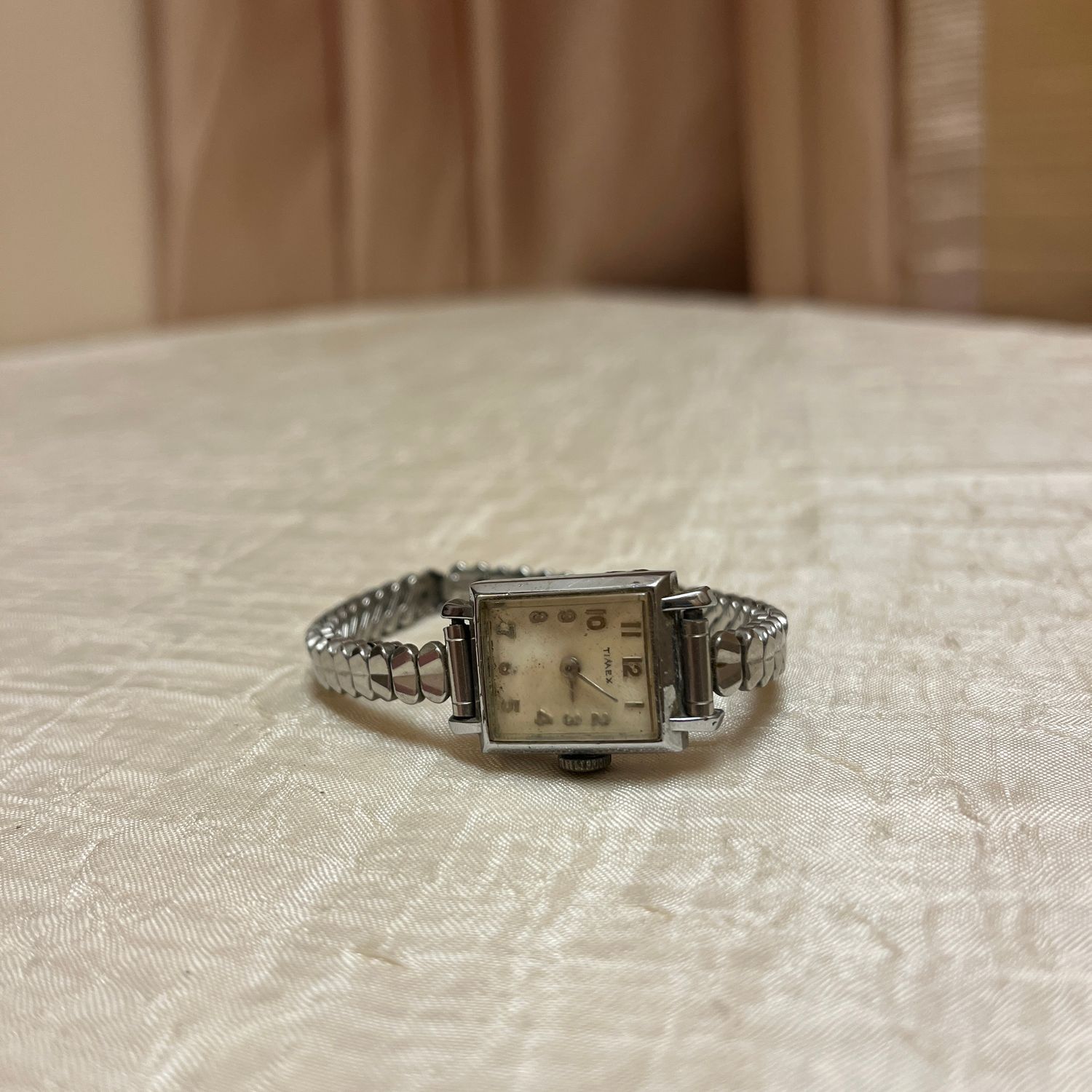 Timex Silver Square Watch