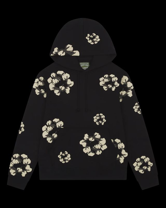 Cactus Tears Wreath Hoodie Black