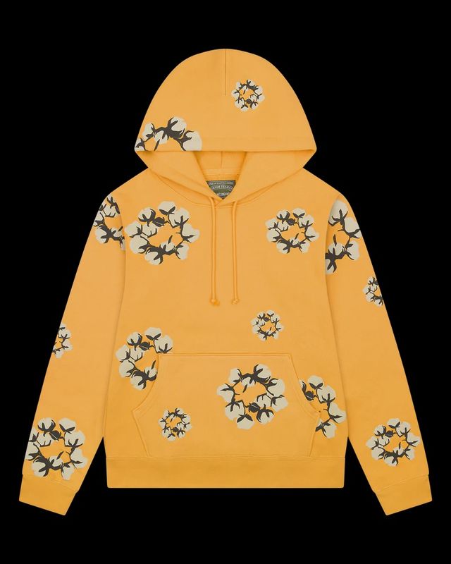 Cactus Tears Wreath Hoodie Yellow